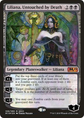 Liliana, Untouched by Death (SDCC 2018 Exclusive) card from Media Promos