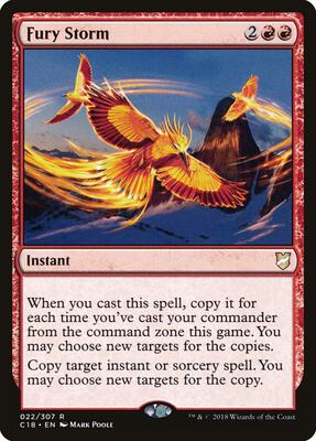 Fury Storm card from Commander 2018