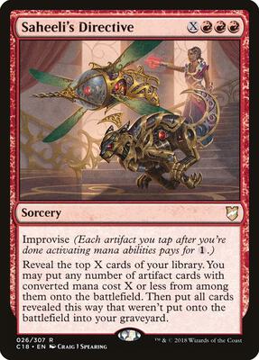 Saheeli's Directive card from Commander 2018