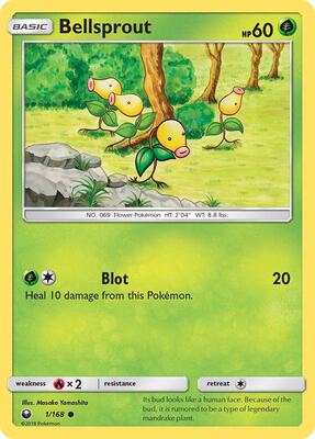 Bellsprout card from SM - Celestial Storm