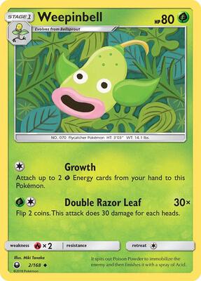 Weepinbell card from SM - Celestial Storm