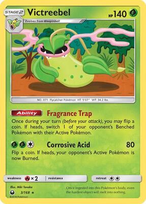 Victreebel card from SM - Celestial Storm
