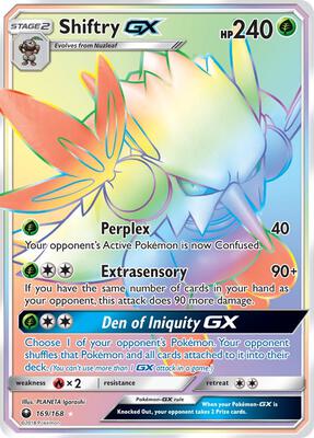 Shiftry GX (Secret) card from SM - Celestial Storm