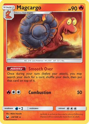 Magcargo card from SM - Celestial Storm