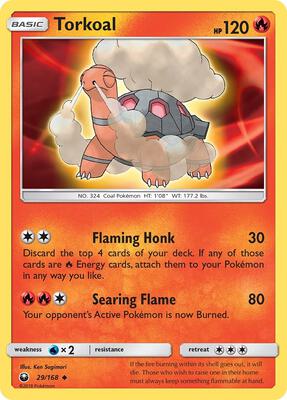 Torkoal card from SM - Celestial Storm