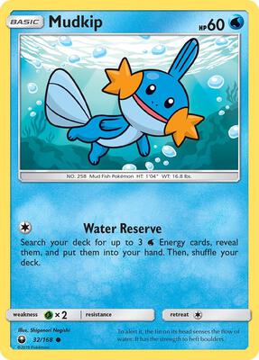 Mudkip (32) card from SM - Celestial Storm