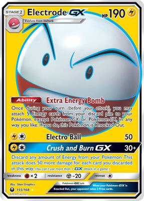 Electrode GX (Full Art) card from SM - Celestial Storm