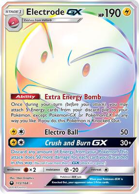 Electrode GX (Secret) card from SM - Celestial Storm