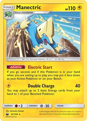 Manectric card from SM - Celestial Storm