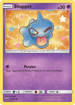 Shuppet (64) card from SM - Celestial Storm