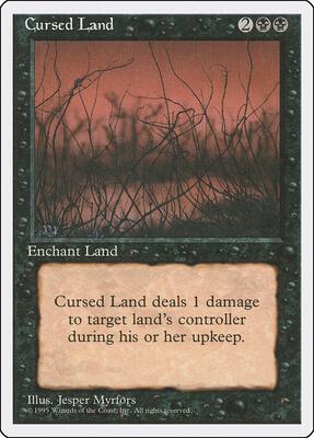 Cursed Land card from Fourth Edition