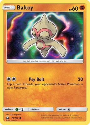 Baltoy card from SM - Celestial Storm