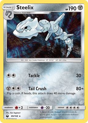 Steelix card from SM - Celestial Storm