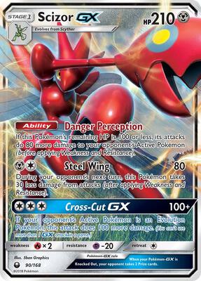Scizor GX card from SM - Celestial Storm