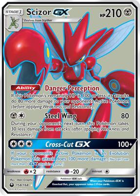 Scizor GX (Full Art) card from SM - Celestial Storm
