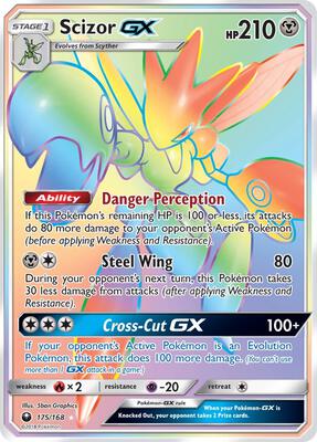 Scizor GX (Secret) card from SM - Celestial Storm