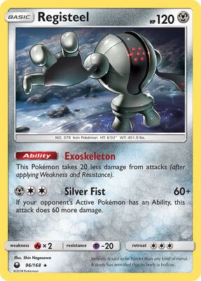 Registeel card from SM - Celestial Storm
