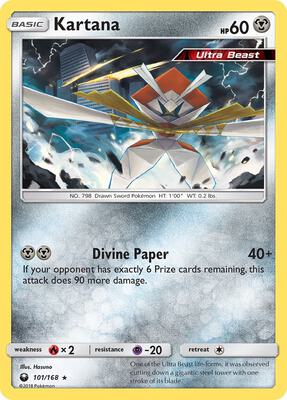 Kartana card from SM - Celestial Storm