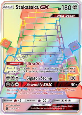 Stakataka GX (Secret) card from SM - Celestial Storm