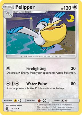 Pelipper card from SM - Celestial Storm