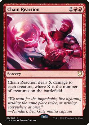 Chain Reaction card from Commander 2018