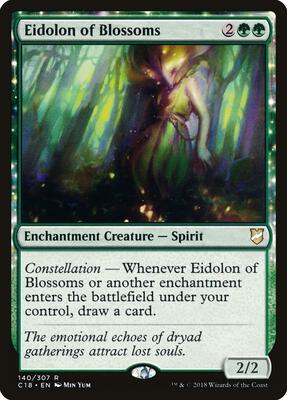 Eidolon of Blossoms card from Commander 2018