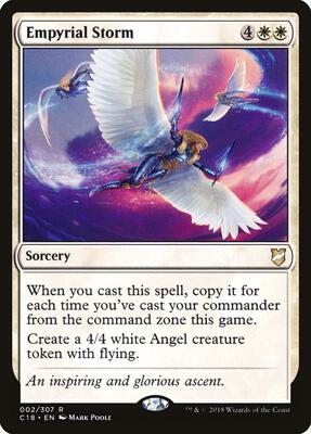 Empyrial Storm card from Commander 2018