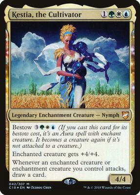 Kestia, the Cultivator card from Commander 2018