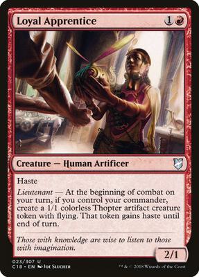 Loyal Apprentice card from Commander 2018
