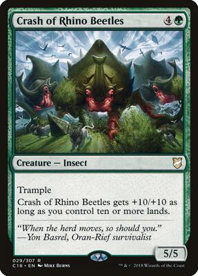 Crash of Rhino Beetles card from Commander 2018