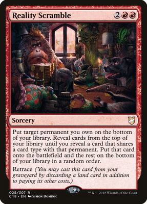 Reality Scramble card from Commander 2018