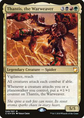 Thantis, the Warweaver card from Commander 2018
