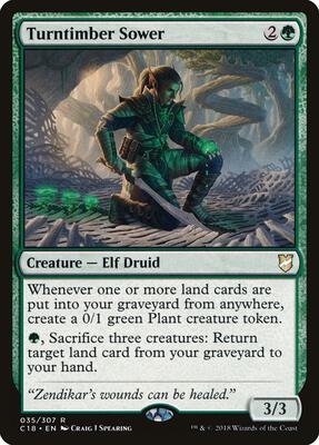 Turntimber Sower card from Commander 2018
