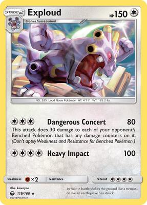 Exploud card from SM - Celestial Storm