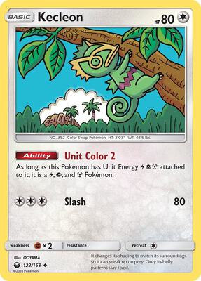 Kecleon card from SM - Celestial Storm