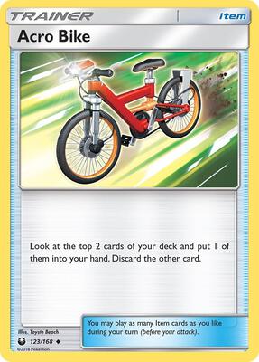 Acro Bike card from SM - Celestial Storm