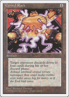 Cursed Rack card from Fourth Edition