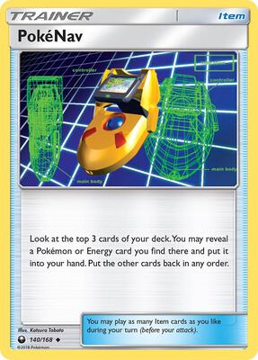 PokeNav card from SM - Celestial Storm