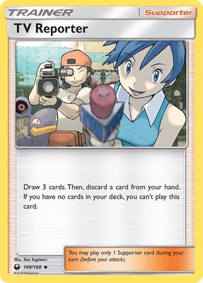 TV Reporter card from SM - Celestial Storm