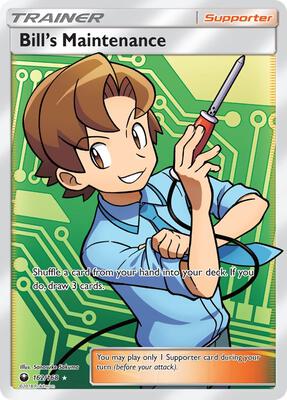 Bill's Maintenance (Full Art) card from SM - Celestial Storm