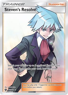 Steven's Resolve (Full Art) card from SM - Celestial Storm