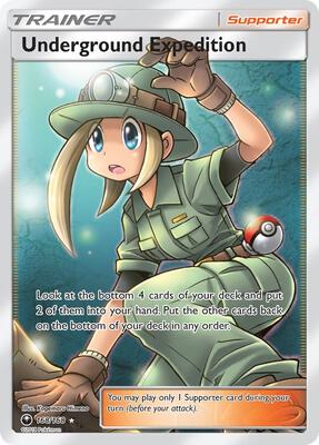 Underground Expedition (Full Art) card from SM - Celestial Storm