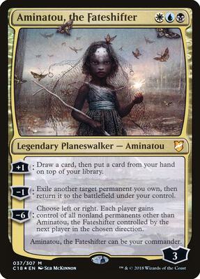Aminatou, the Fateshifter card from Commander 2018