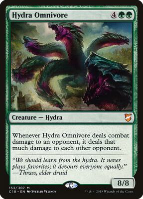 Hydra Omnivore card from Commander 2018