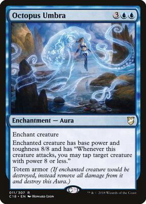 Octopus Umbra card from Commander 2018