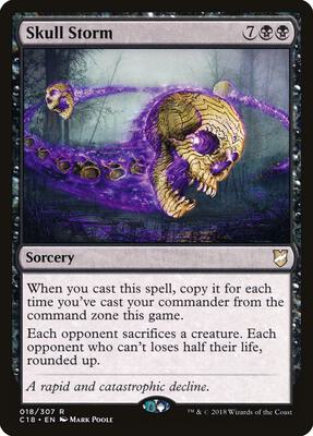 Skull Storm card from Commander 2018