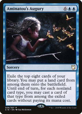 Aminatou's Augury card from Commander 2018
