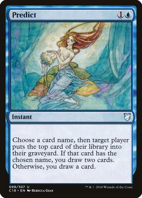 Predict card from Commander 2018