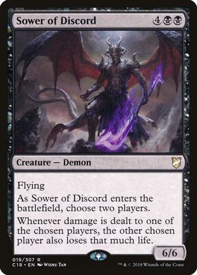 Sower of Discord card from Commander 2018