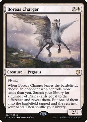 Boreas Charger card from Commander 2018
